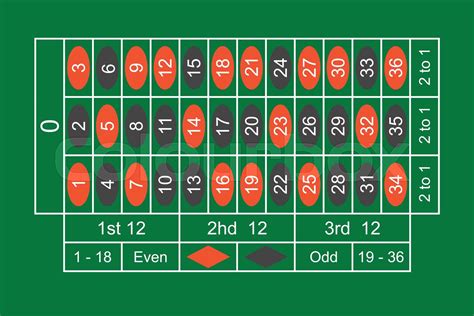 roulette table drawing